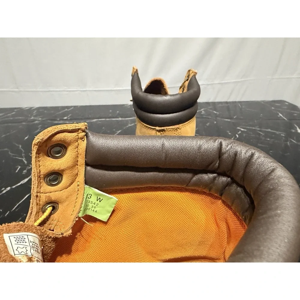 Timberland 6-Inch Double Collar Waterproof Boots Men's Size 13 W (Style 73542)